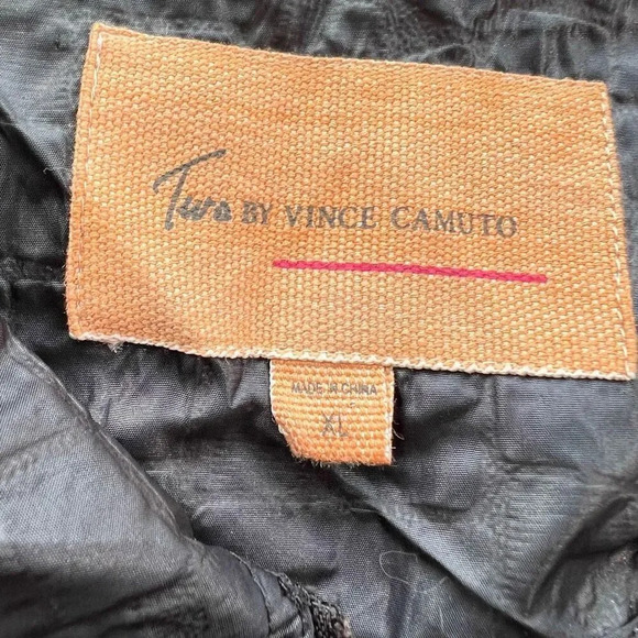 Two By‎ Vince Camuto Womens Black Long Sleeve Full Zip Nylon Jacket Size XL NWT - Picture 2 of 9